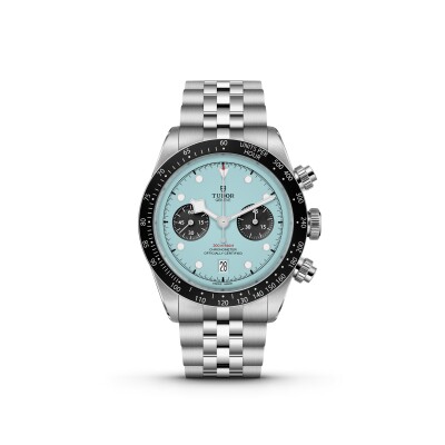 Montre TUDOR Black Bay Chrono, boîtier acier 41mm, cadran “Flamingo Blue”