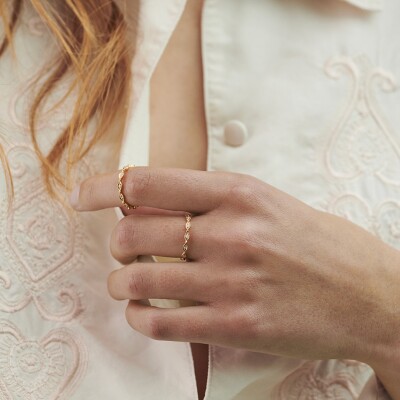 Bague Stone Paris Yasmine en or jaune et diamants