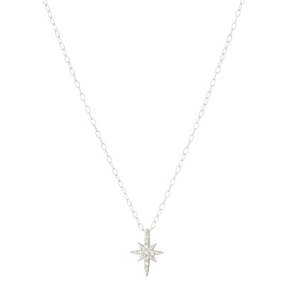 Pendentif Céline Daoust North Star en or blanc et diamants