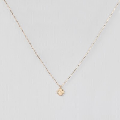 Pendentif Céline Daoust Clover and Diamond Charm en or jaune et diamant