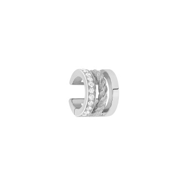 Clip d'oreille Fred Force 10 Rise en or blanc et diamants