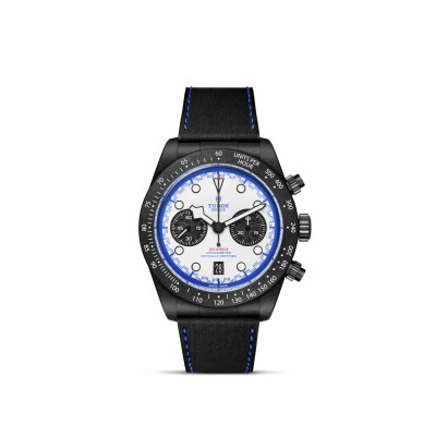 TUDOR Black Bay Chrono "Carbon 25" Watch Black carbon case, 42 mm Hybrid leather and rubber strap