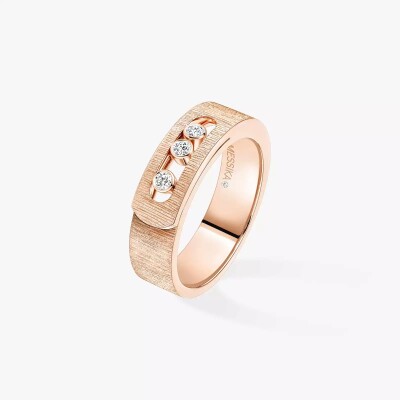 Bague Messika Move Noa Ciselé en or rose