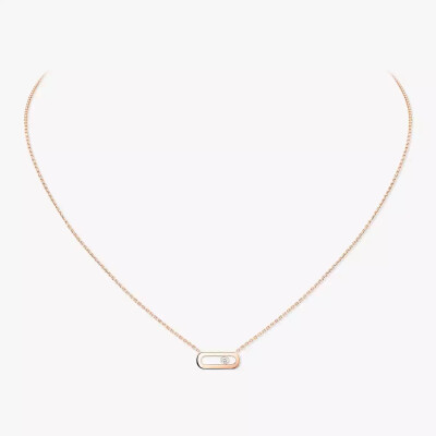 Collier Messika Move Uno en or rose
