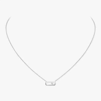 Collier Messika Move Uno en or blanc