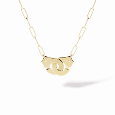 dinh van Menottes small  in yellow gold necklace