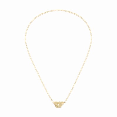 dinh van Menottes small  in yellow gold necklace