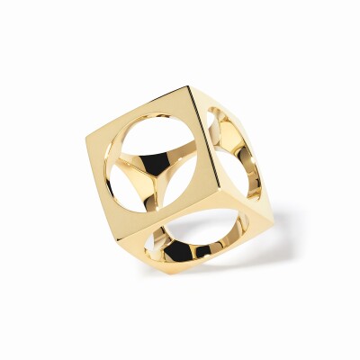 Pendentif dinh van Le Pavé grand modèle en or jaune