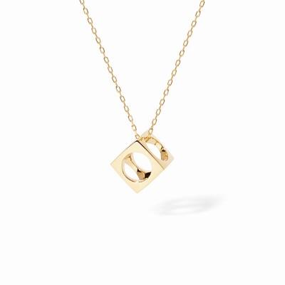 Collier dinh van Le Pavé moyen modèle en or jaune
