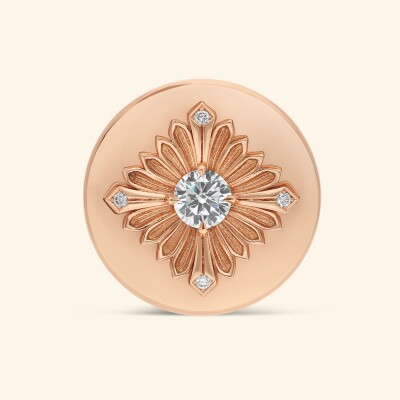 Bague Rouvenat Tag en or rose et diamants (0,35ct)
