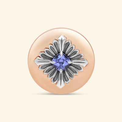 Bague Rouvenat Tag en or rose, argent et tanzanite (0,70ct)