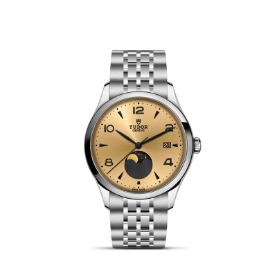 Tudor 1926 Luna watch, stainless steel case, 39 mm, moonphase indicator
