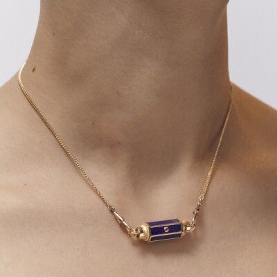 Marie Lichtenberg Baby Locket Lapis 42cm