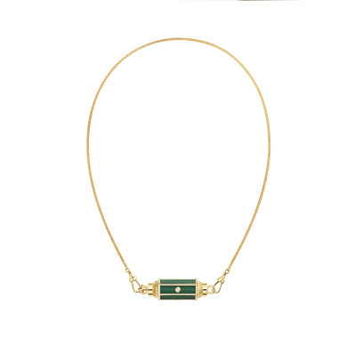 Baby Locket Marie Lichtenberg Malachite 42cm