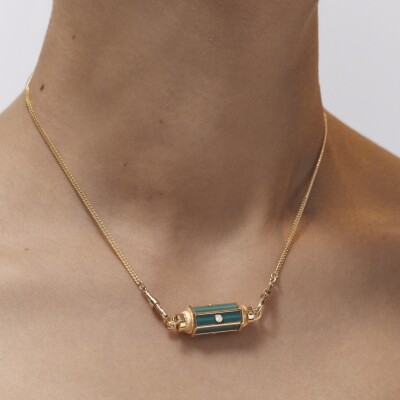 Baby Locket Marie Lichtenberg Malachite 42cm