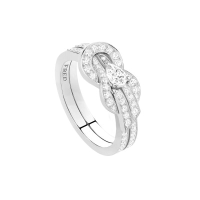Fred Chance Infinie Medium model ring in white gold and diamonds