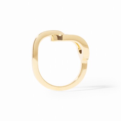Bague Dinh Van Maillon grand modèle en or jaune et diamants