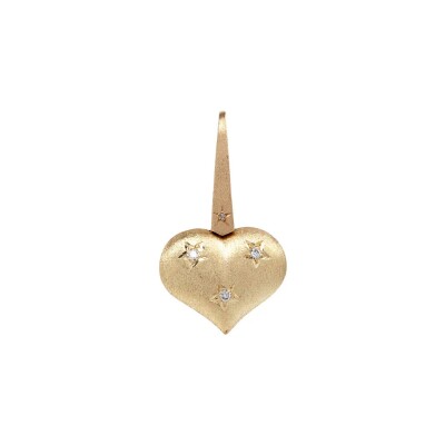 Mono boucle d'oreille Marie Lichtenberg Heart Coco diamant