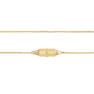 Collier Marie Lichtenberg Micro Locket coco diamants 42cm