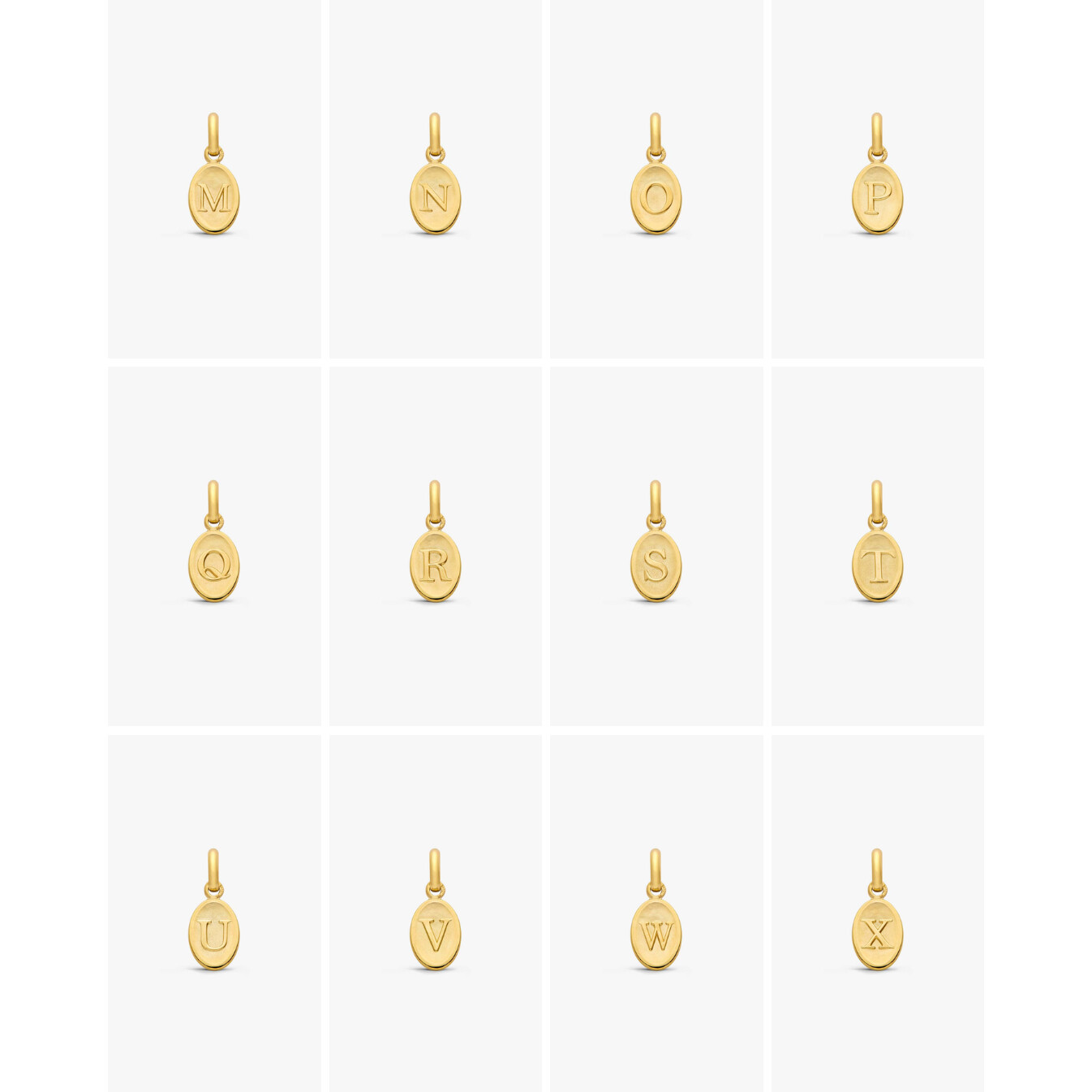 Pendentif Arthus Bertrand Lettre en or jaune 10mm vue 4