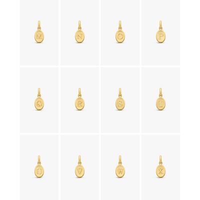 Pendentif Arthus Bertrand Lettre en or jaune 10mm