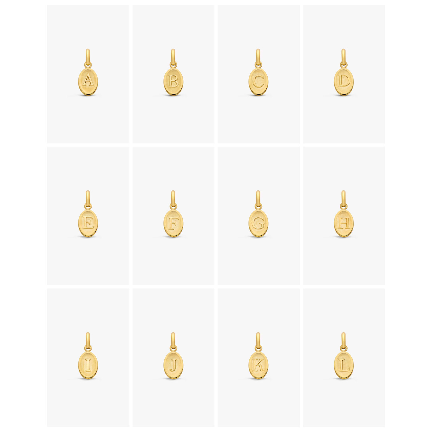 Pendentif Arthus Bertrand Lettre en or jaune 10mm vue 3