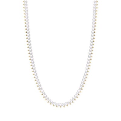 Collier Sautoir Tasaki Danger en or jaune et perles Akoya