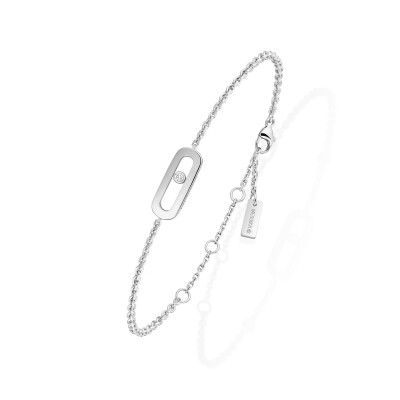 Bracelet Messika Move Uno en or blanc et diamant