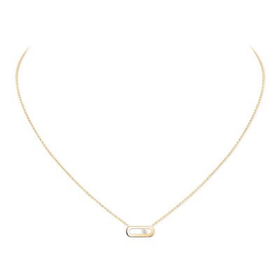 Collier Messika Move Uno en or jaune et diamants