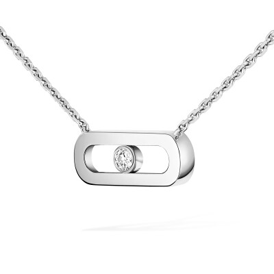 Collier Messika Move Uno en or blanc et diamants