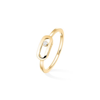 Messika Move Uno ring, yellow gold and diamond