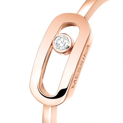 Messika Move Uno ring, pink gold and diamond