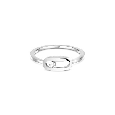 Messika Move Uno ring, white gold and diamond