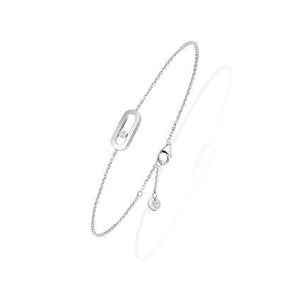 Bracelet Messika Care(s) en or blanc et diamants