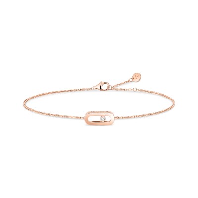 Bracelet Messika Care(s) en or rose et diamants