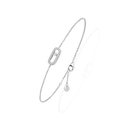 Bracelet Messika Care(s) pavé en or blanc et diamants