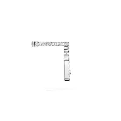 Boucles d'oreilles Messika Mono Clip Move Uno en or blanc et diamants