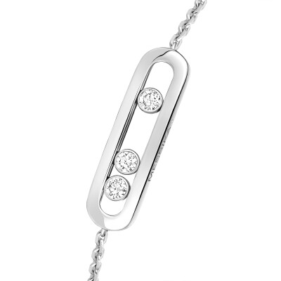 Messika Baby Move bracelet, white gold and diamonds