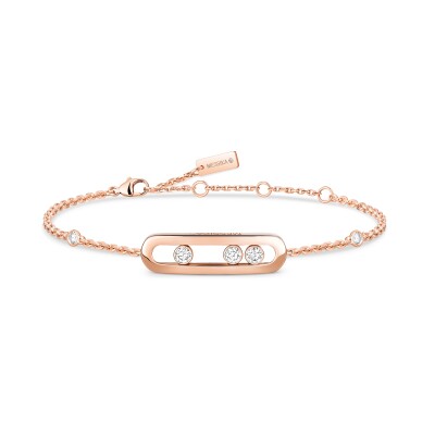 Messika Baby Move bracelet, pink gold and diamonds