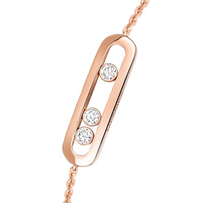 Messika Baby Move bracelet, pink gold and diamonds