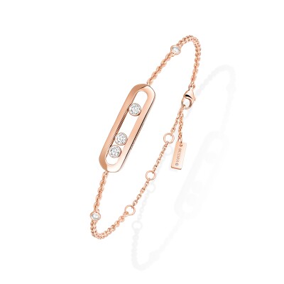 Messika Baby Move bracelet, pink gold and diamonds