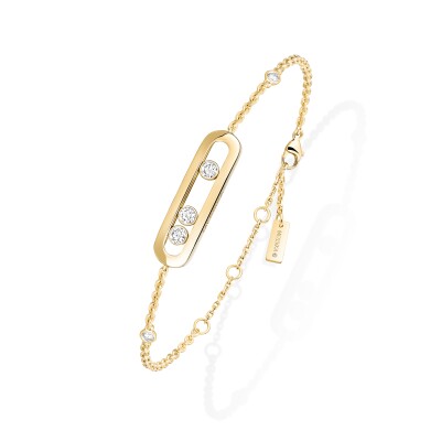 Messika Baby Move bracelet, yellow gold and diamonds