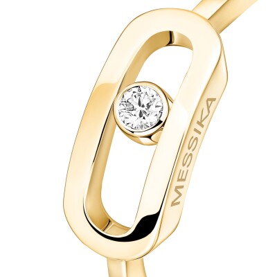 Messika Move Uno ring, yellow gold and diamond, large model