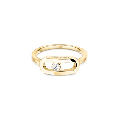 Messika Move Uno ring, yellow gold and diamond, large model