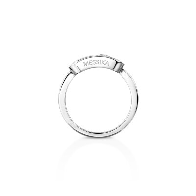 Messika Move Uno ring, white gold and diamond, large model