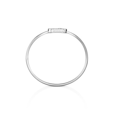 Messika Move Uno bracelet, white gold and pave diamonds, medium model
