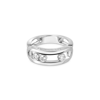 Bague Messika Move Classique en or blanc et diamants