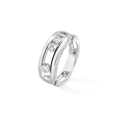 Bague Messika Move Classique en or blanc et diamants