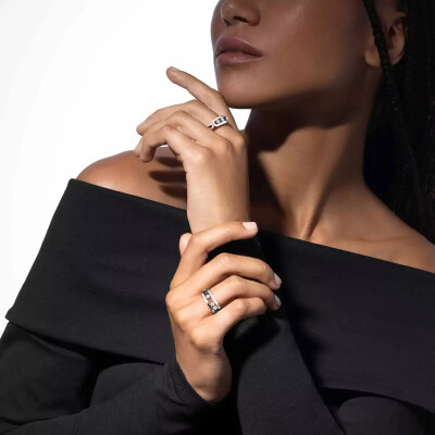 Bague Messika Move Classique en or blanc et diamants