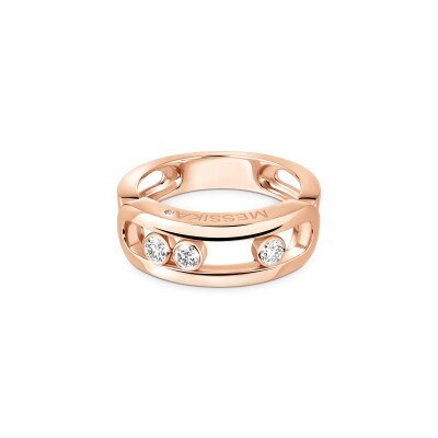 Bague Messika Move Classique en or rose et diamants